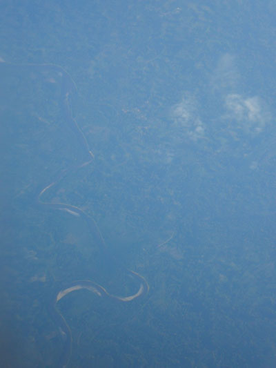 Amazone gezien vanuit vliegtuig